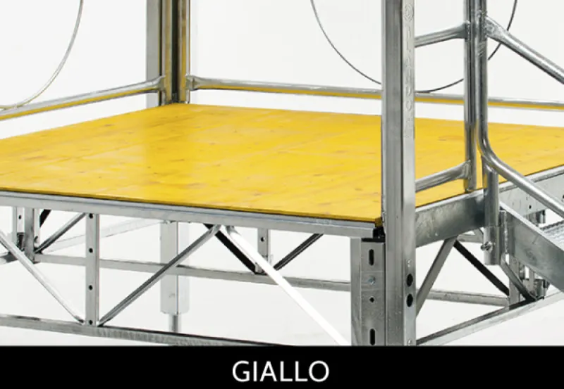 Piano di calpestio a pannelli in legno da 200 x 50cm per palchi Abete KAUFMANN Giallo — foto 1