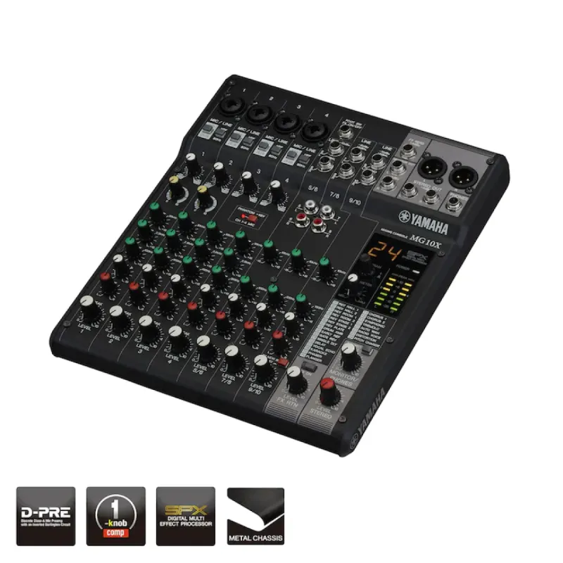 Mixer analogico YAMAHA MG10X a 10 canali — foto 1
