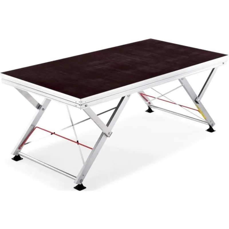 Pedana da palco per esterni 2 x 1 m con sistema a forbice