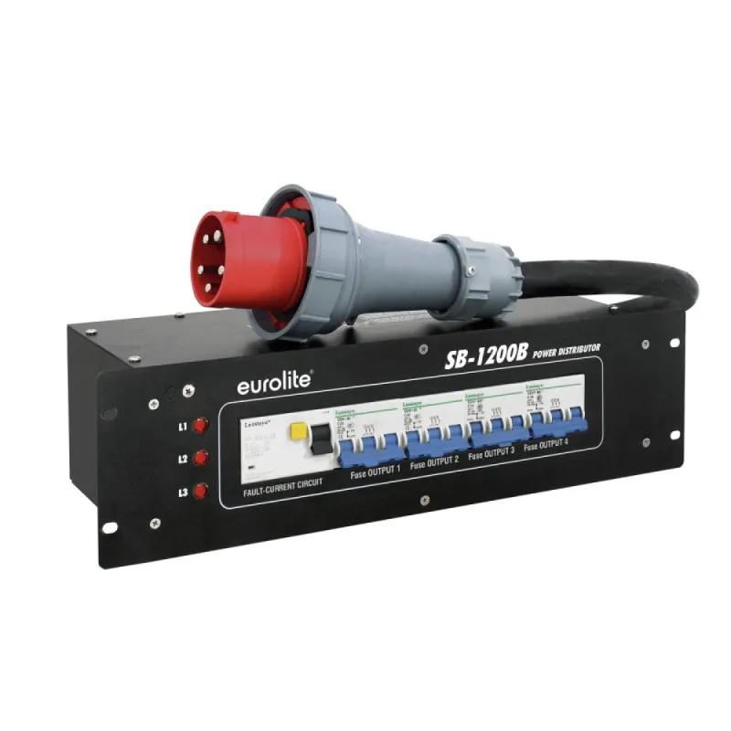 EUROLITE SB-1200B Distributore di potenza da 63 A — foto 1
