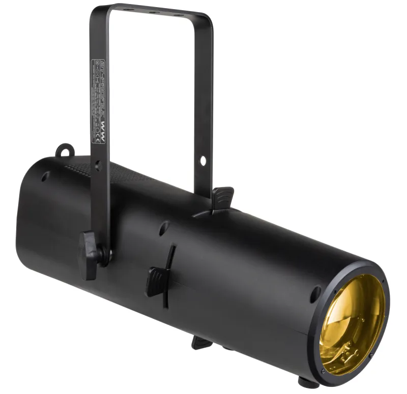 Very compact, full color LED profile with 4 blades and 25°-50° zoom