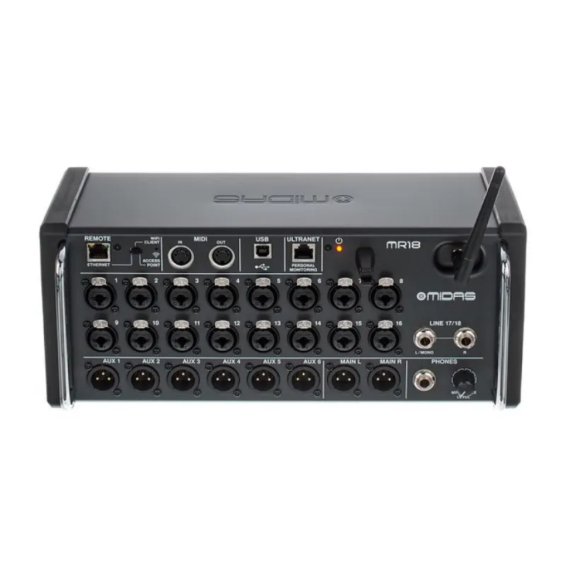 Mixer digitale a 18 ingressi per iPad/tablet Android