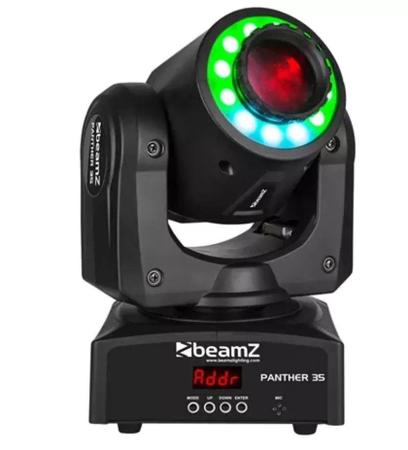 BEAMZ Panther 35 Led Spot Moving Head with Led Ring — foto 1