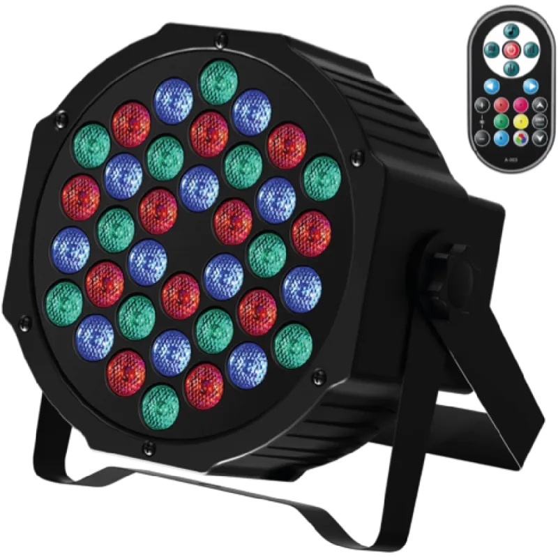 Par LED RGB con telecomando + DMX