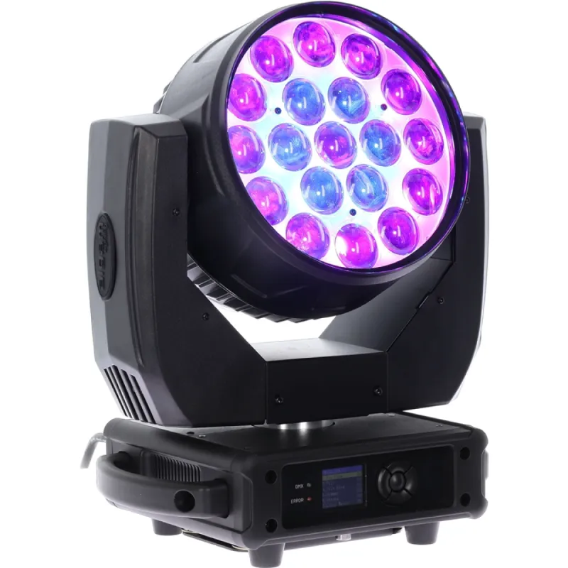 testa mobile wash 19x15 led con CTO