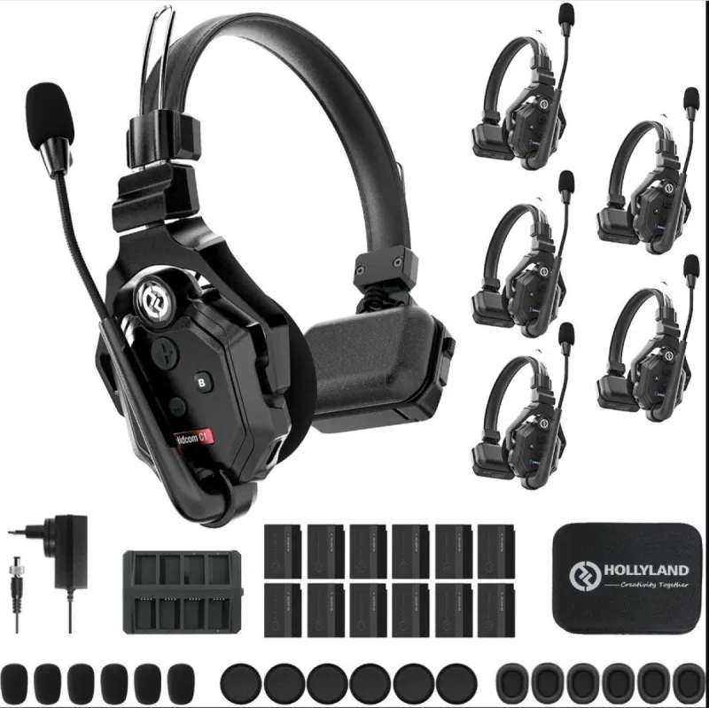 Hollyland Solidcom C1 PRO System Intercom Wireless 1 Master e 3 Cuffie