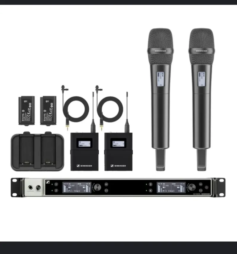 Ricevitore digitale Dante a quattro canali da 19" (palmare e/o bodypack)