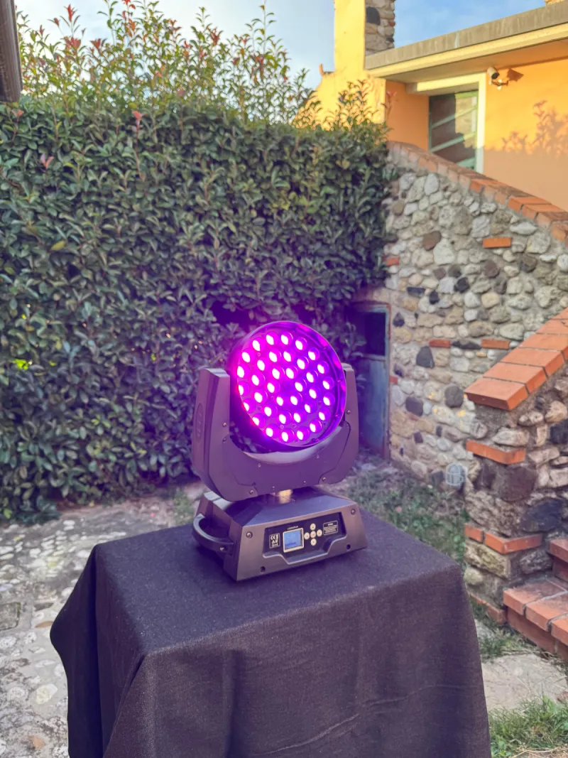 wash led RGBWAUV 36x18w zoom