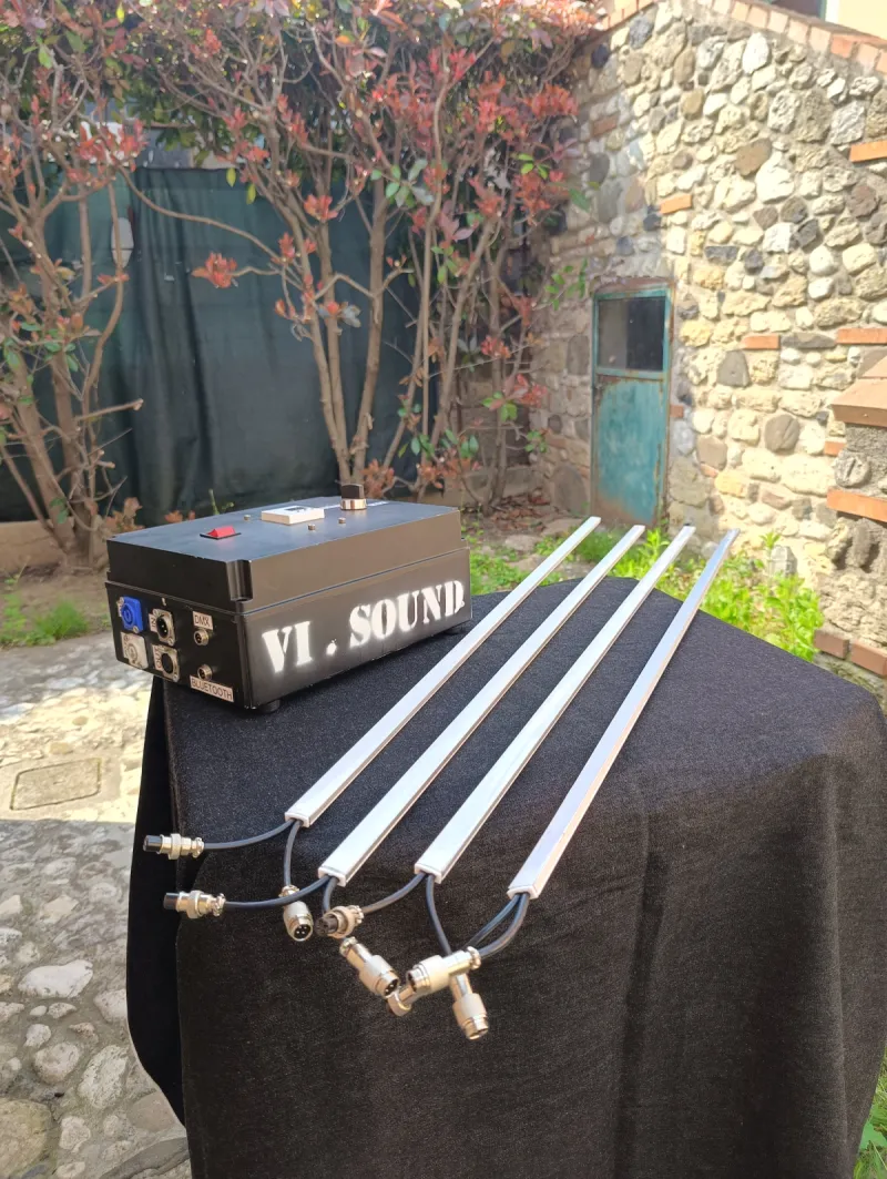pixel rails RGB con centralina dmx